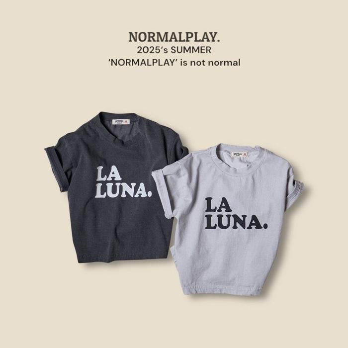 【80-120】韓國童裝 NORMALPLAY 夏季商品 英文標語上衣