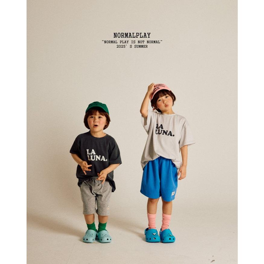 【80-120】韓國童裝 NORMALPLAY 夏季商品 英文標語上衣