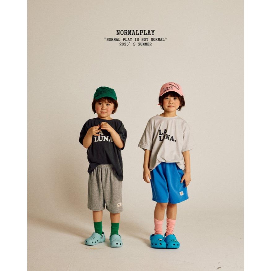 【80-120】韓國童裝 NORMALPLAY 夏季商品 英文標語上衣