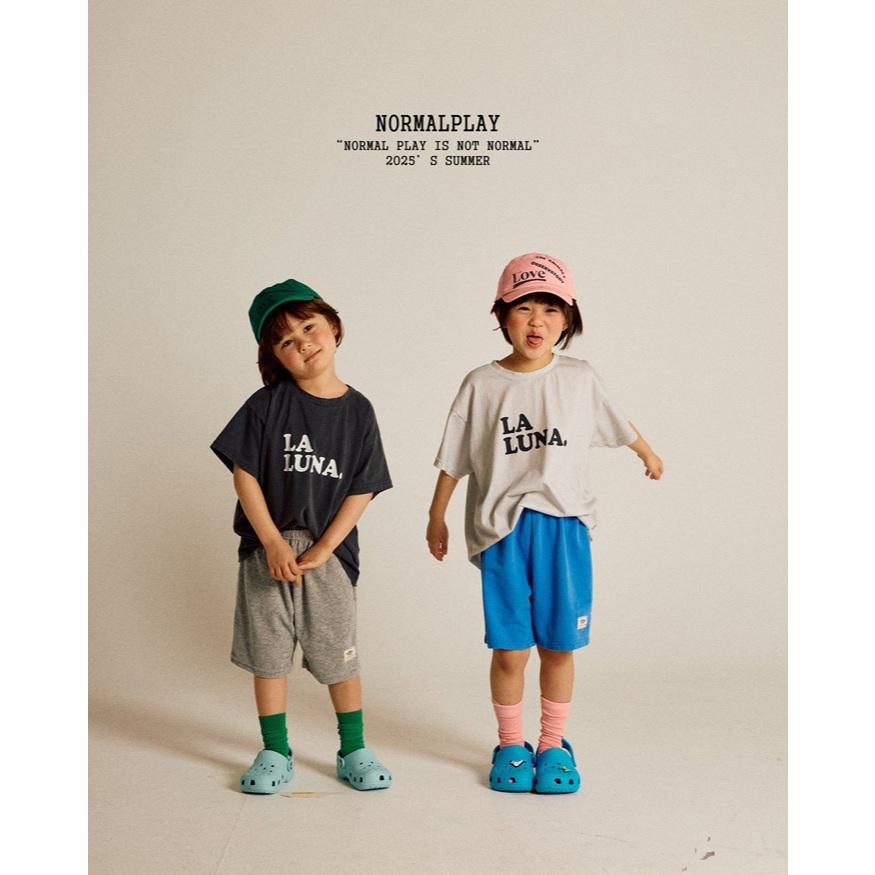 【80-120】韓國童裝 NORMALPLAY 夏季商品 英文標語上衣