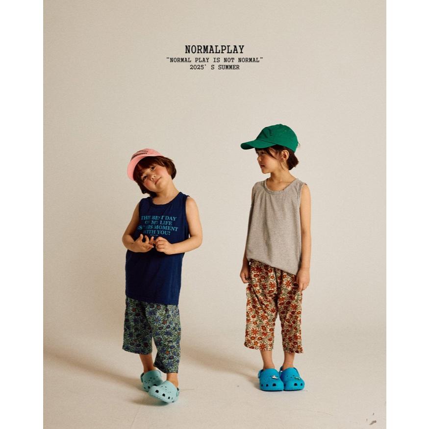 【80-120】韓國童裝 NORMALPLAY 夏季商品 花花哈倫休閒褲