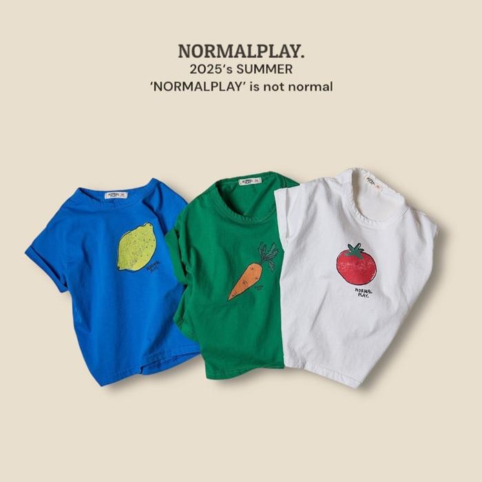 【80-120】韓國童裝 NORMALPLAY 夏季商品 蔬菜系列上衣