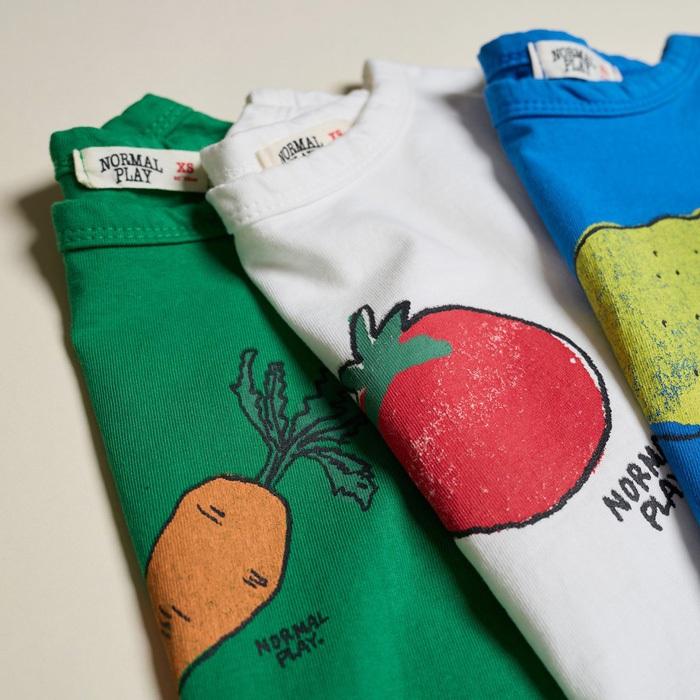 【80-120】韓國童裝 NORMALPLAY 夏季商品 蔬菜系列上衣