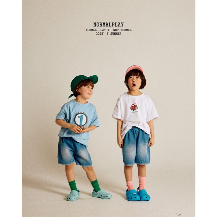 【80-120】韓國童裝 NORMALPLAY 夏季商品 復古車上衣