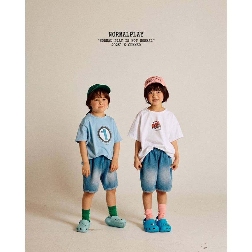 【80-120】韓國童裝 NORMALPLAY 夏季商品 復古車上衣