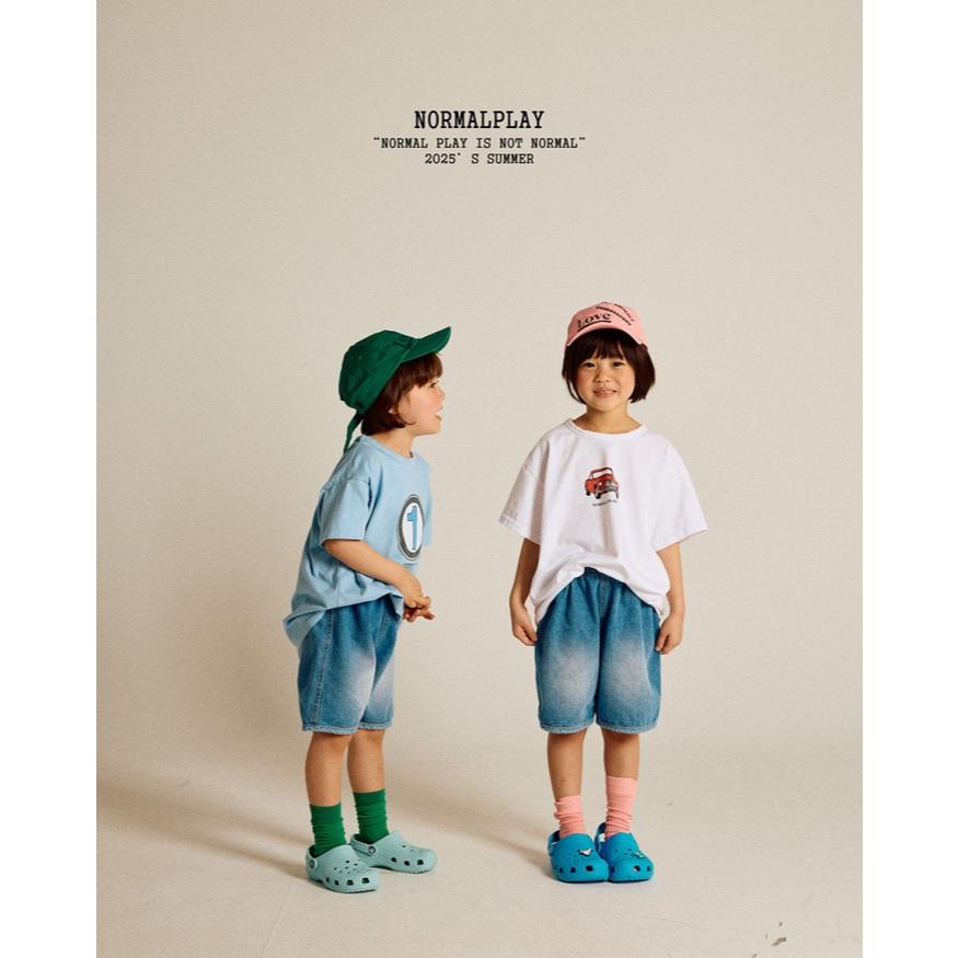 【80-120】韓國童裝 NORMALPLAY 夏季商品 復古車上衣