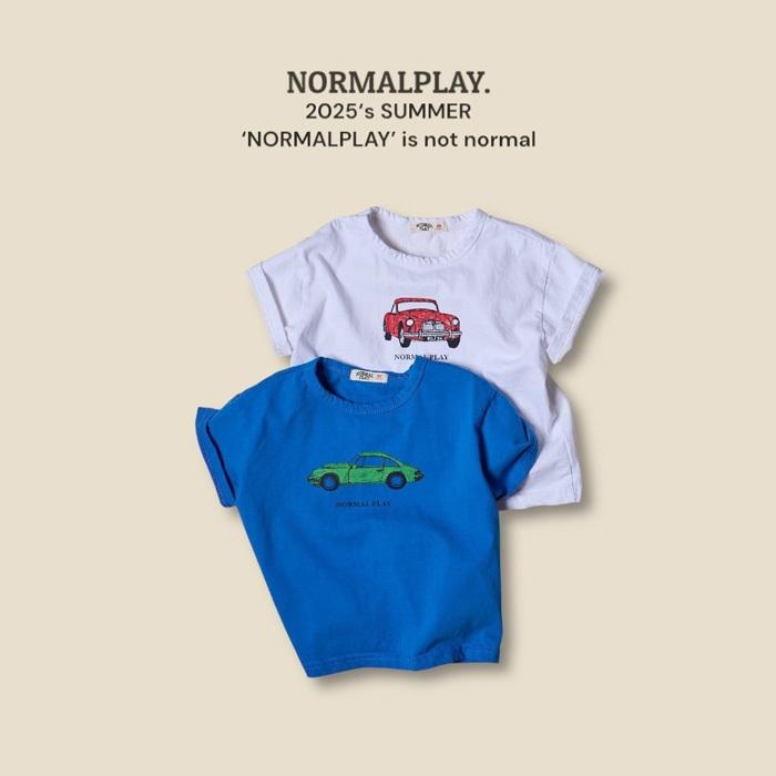 【80-120】韓國童裝 NORMALPLAY 夏季商品 復古車上衣