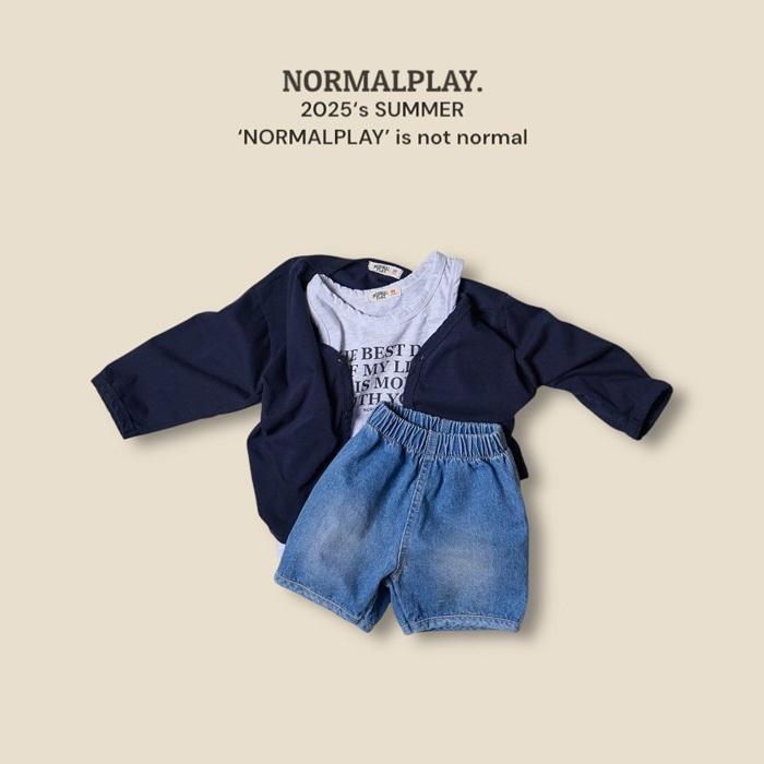 【80-120】韓國童裝 NORMALPLAY 夏季商品 刷白牛仔短褲