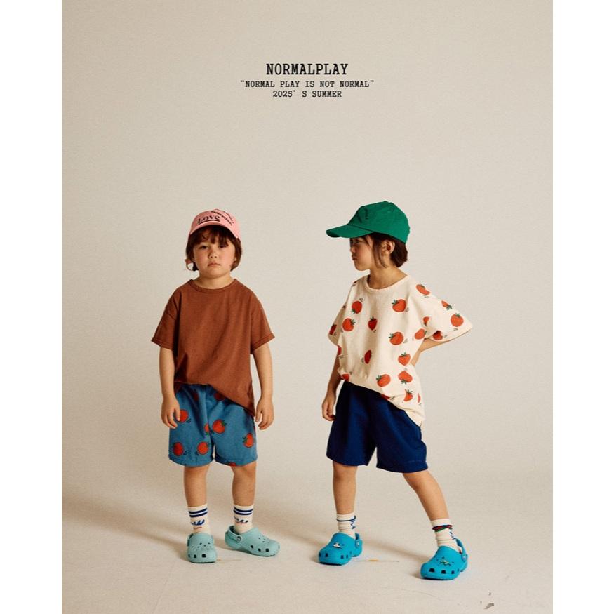 【80-120】韓國童裝 NORMALPLAY 夏季商品 番茄滿版上衣