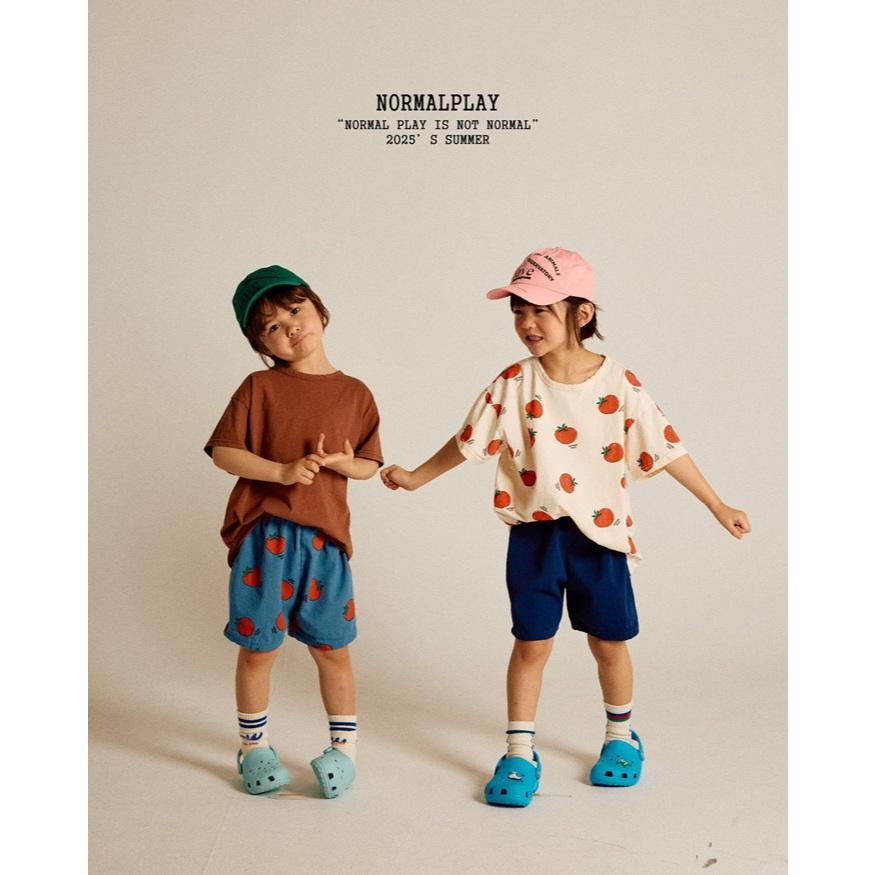 【80-120】韓國童裝 NORMALPLAY 夏季商品 番茄滿版上衣