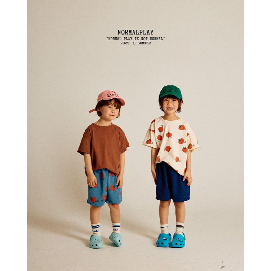 【80-120】韓國童裝 NORMALPLAY 夏季商品 番茄滿版上衣