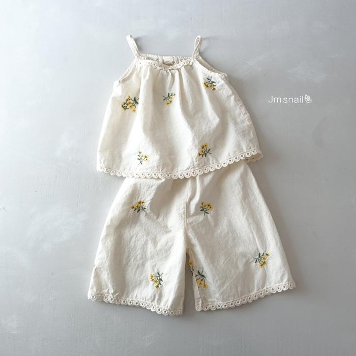 【80-130】韓國童裝 JMSNAIL 夏季商品 清雅小花套裝
