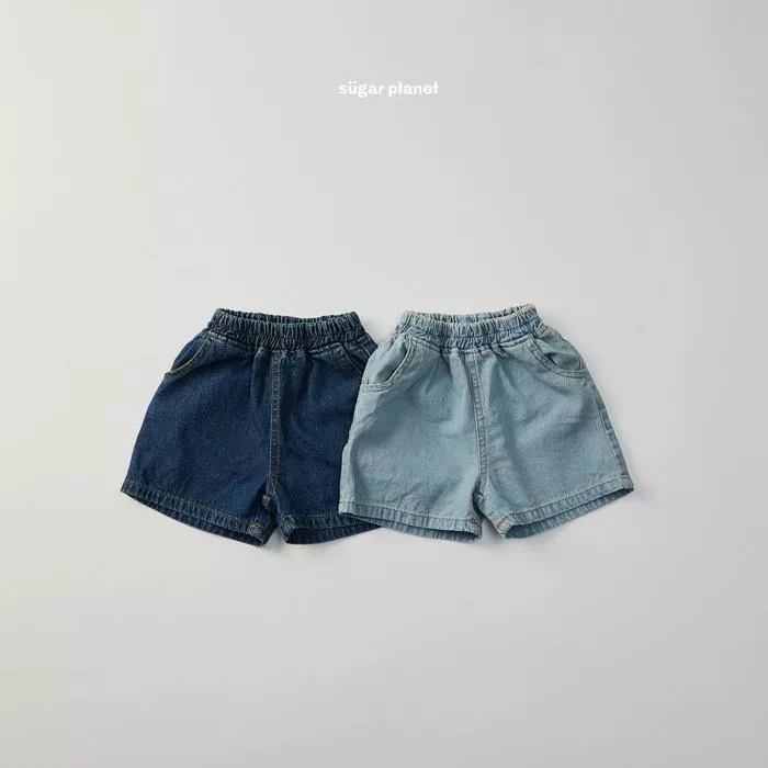 【80-120】韓國童裝 SUGARPLANET 夏季商品 帥氣牛仔短褲