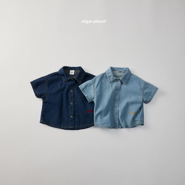 【80-120】韓國童裝 SUGARPLANET 夏季商品 簡單穿搭牛仔外套