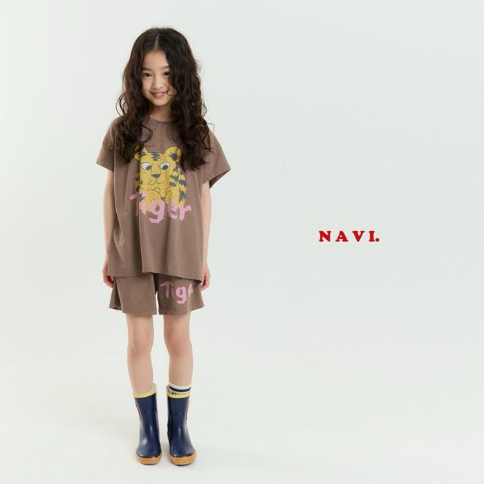 【90-155】韓國童裝 NAVI 夏季商品 老虎休閒套裝組
