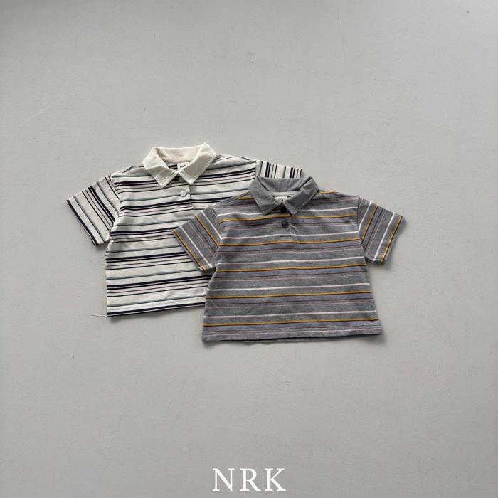 【80-150】韓國童裝 NRK 條紋立領上衣