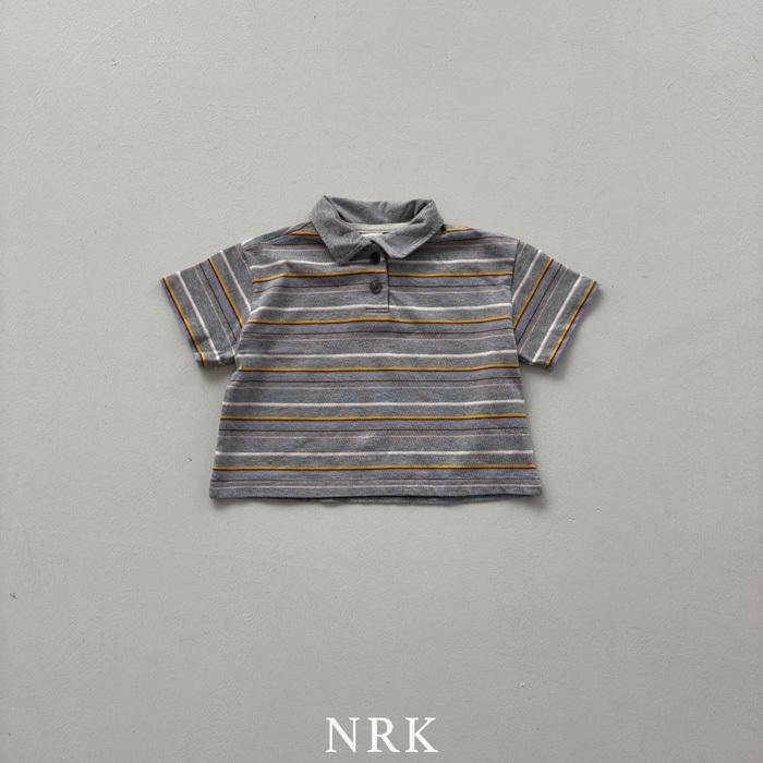 【80-150】韓國童裝 NRK 條紋立領上衣