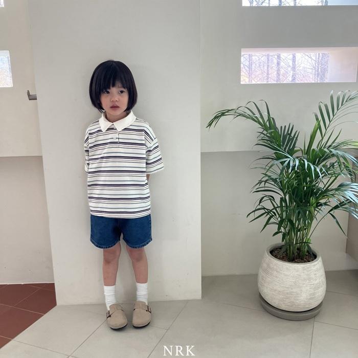 【80-150】韓國童裝 NRK 條紋立領上衣