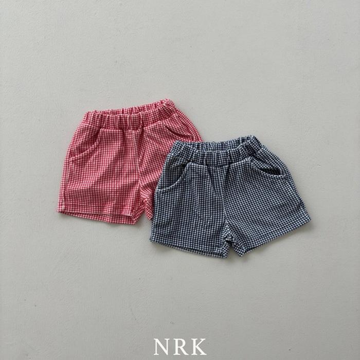 【80-150】韓國童裝 NRK SWEET 格紋短褲