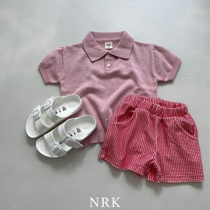 【80-150】韓國童裝 NRK SWEET 格紋短褲