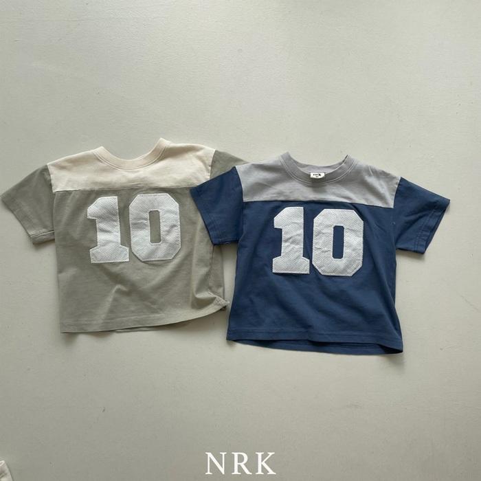 【80-150】韓國童裝 NRK 數字拼接上衣