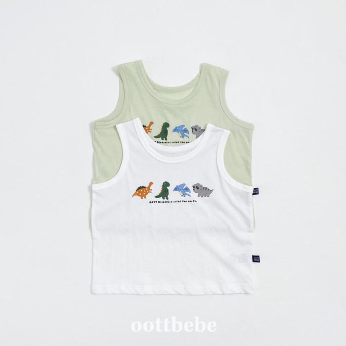 【80-120】韓國童裝 oottbebe 夏季商品 恐龍背心