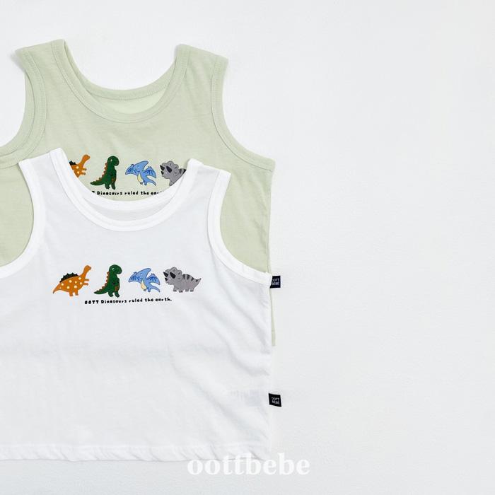 【80-120】韓國童裝 oottbebe 夏季商品 恐龍背心