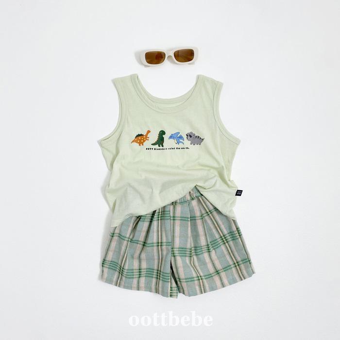 【80-120】韓國童裝 oottbebe 夏季商品 恐龍背心