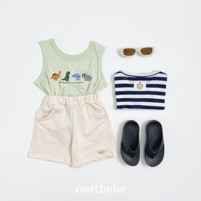 【80-120】韓國童裝 oottbebe 夏季商品 恐龍背心