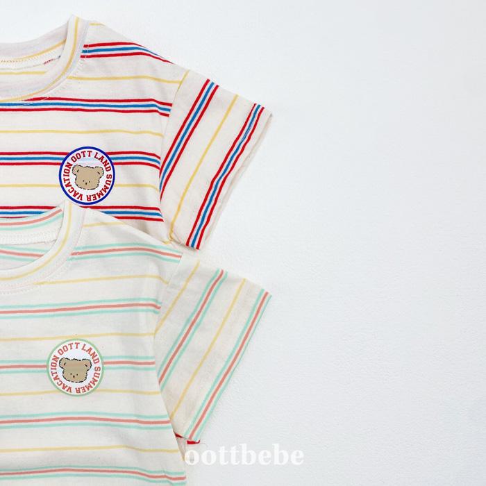 【80-120】韓國童裝 oottbebe 夏季商品 條紋套裝