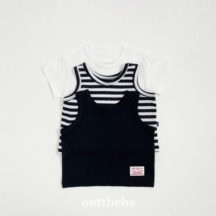 【80-120】韓國童裝 oottbebe 夏季商品 背心搭配三件組