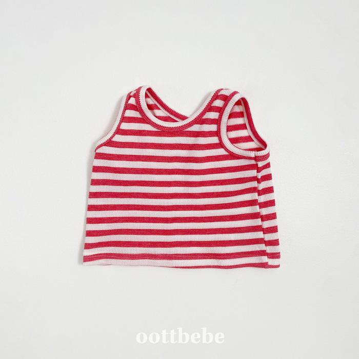 【80-120】韓國童裝 oottbebe 夏季商品 背心搭配三件組
