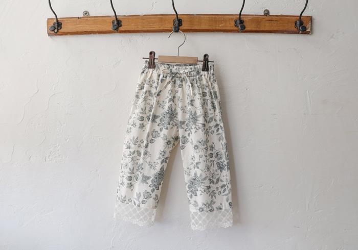 【80-130】韓國童裝 FLO 夏季商品 花卉蕾絲褲