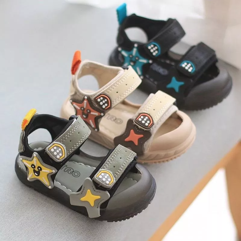 男童沙灘涼鞋_三色