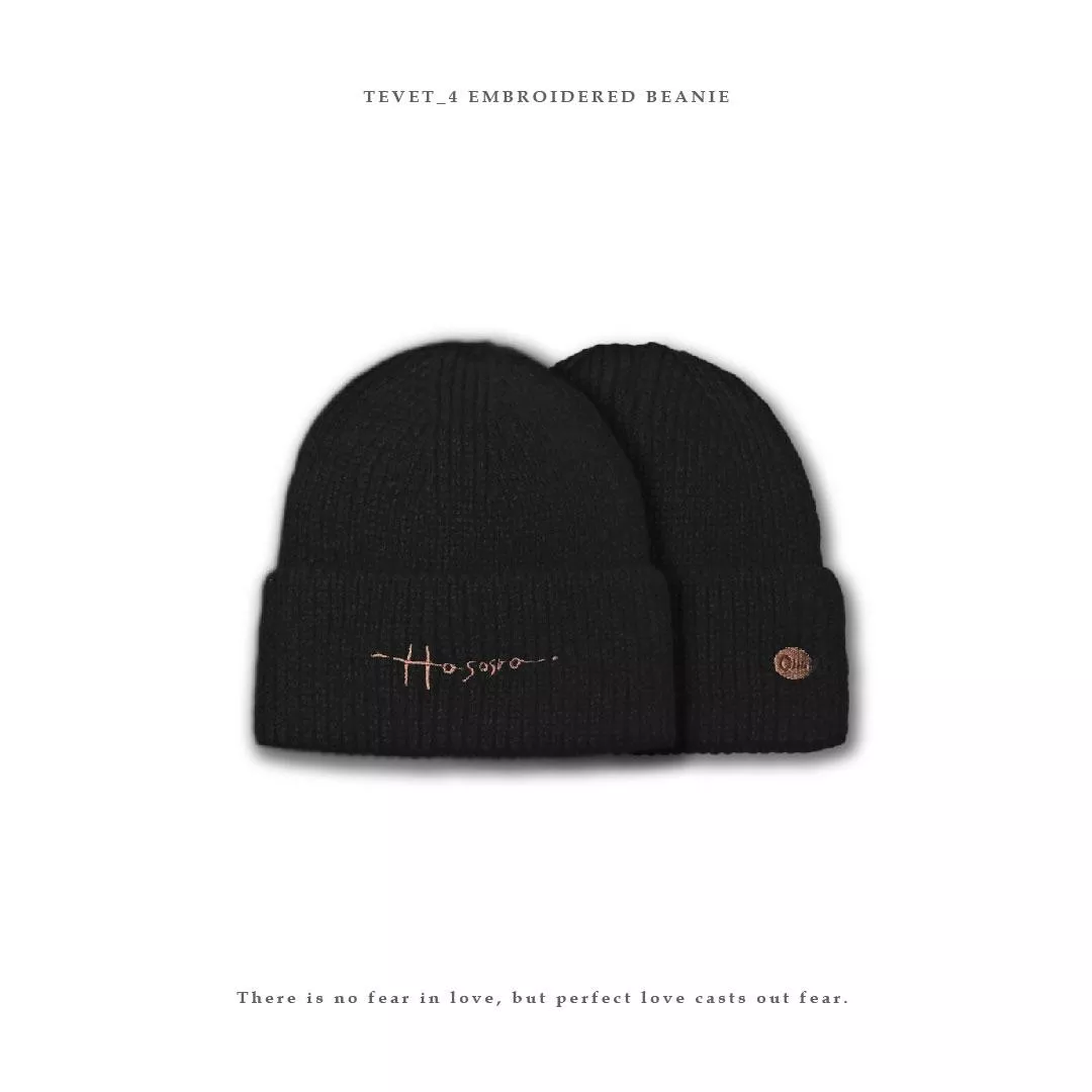 Tevet_4 embroidered beanie