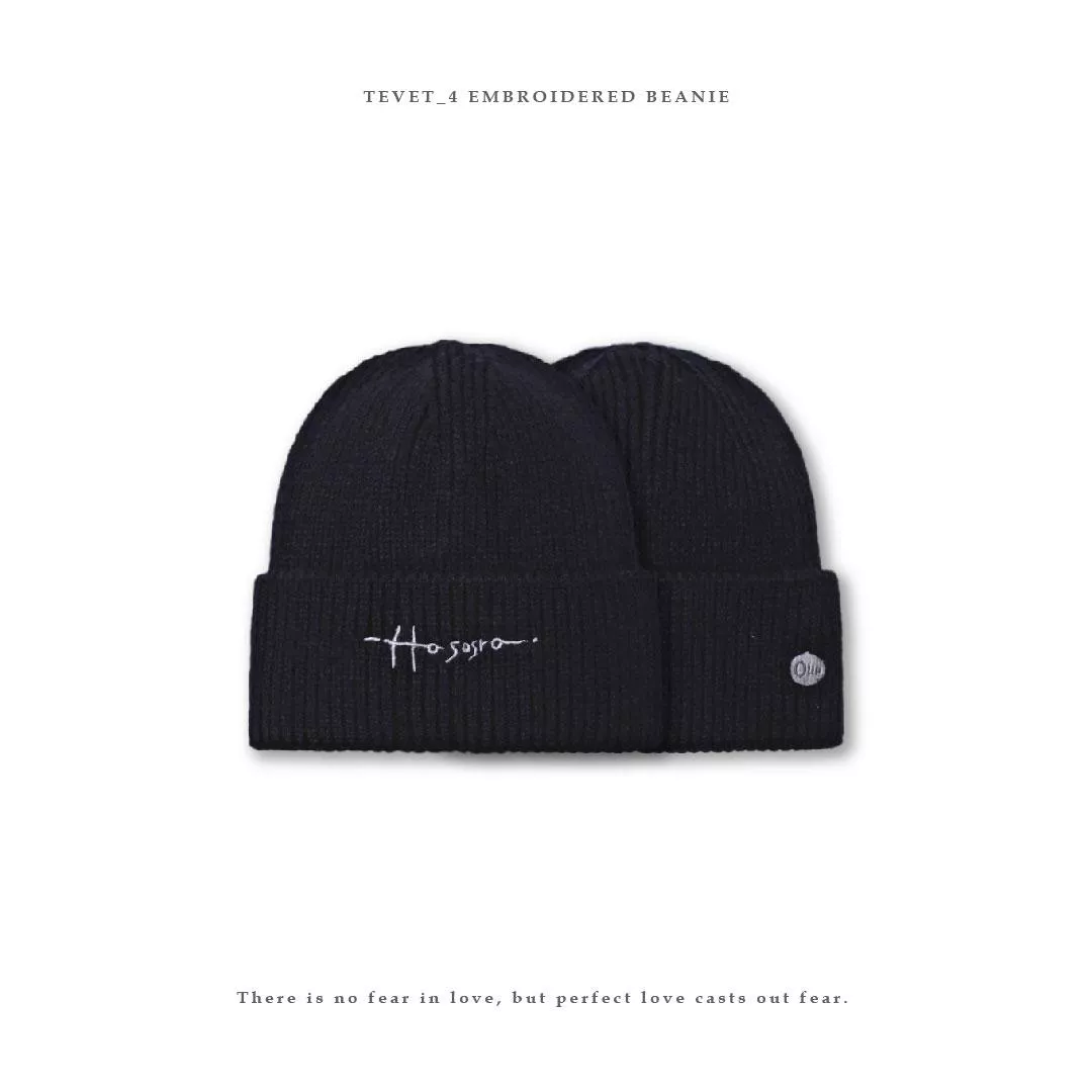 Tevet_4 embroidered beanie