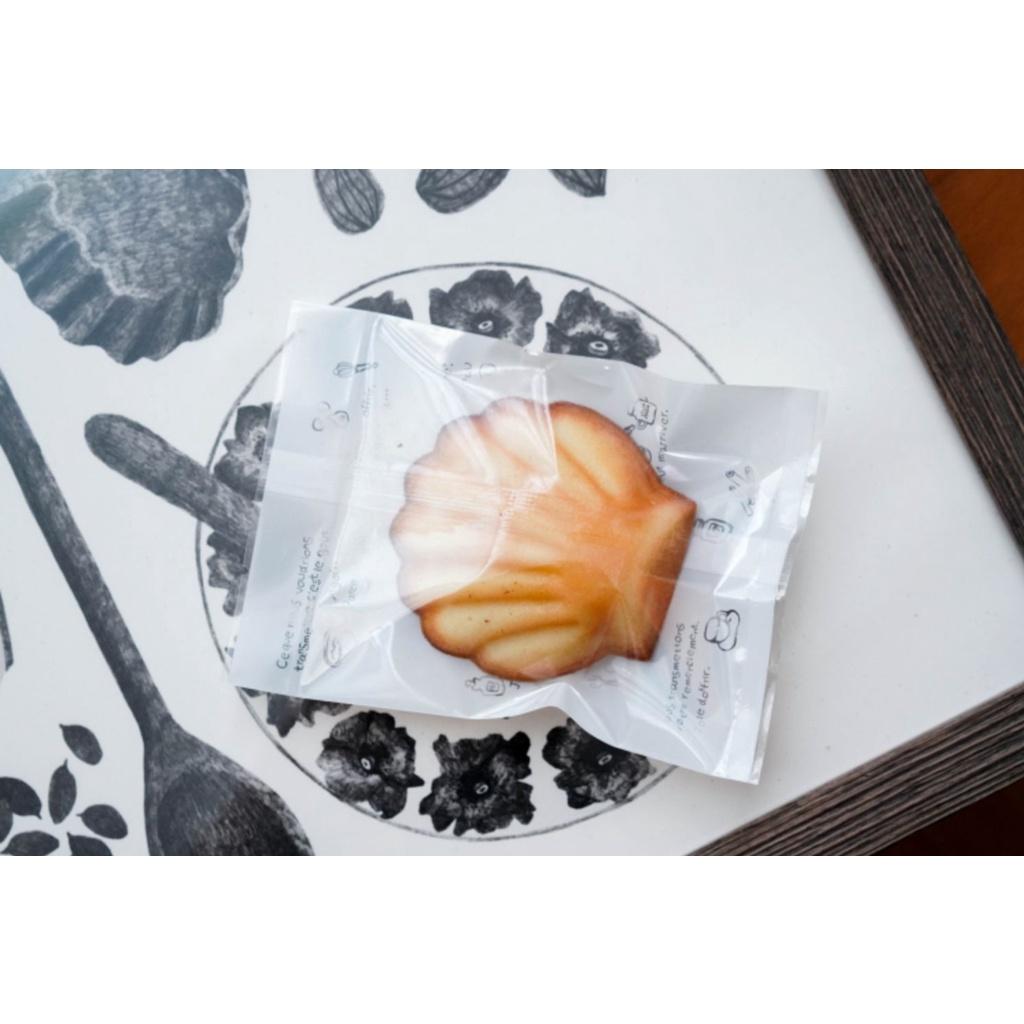 Amy烘焙網:100入/13.5x9.5cm大號白色英文月餅封口袋/雪花酥牛扎餅/瑪德蓮常溫蛋糕包裝袋/費南雪| 艾咪烘焙器具