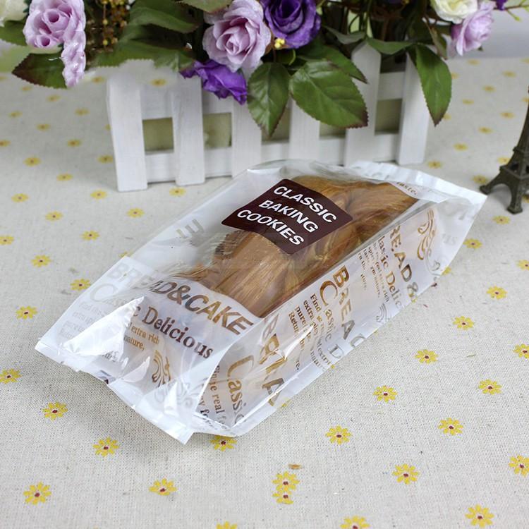 Amy烘焙網:50入/25x9cm加厚立體側邊複合式蛋糕餅乾封口袋/食品熱封袋/麵包包裝袋/月餅封口袋/雪花酥包裝袋