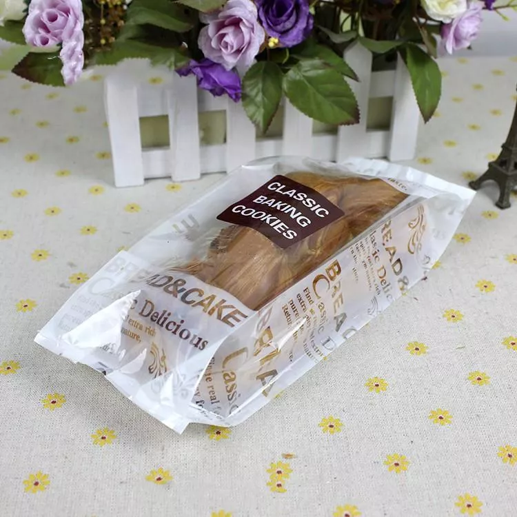 Amy烘焙網:50入/25x9cm加厚立體側邊複合式蛋糕餅乾封口袋/食品熱封袋/麵包包裝袋/月餅封口袋/雪花酥包裝袋