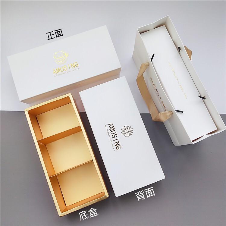Amy烘焙網:5入盒加袋/奢華高檔日式招財貓4面燙金餅乾禮盒/牛扎餅禮盒/鳳梨酥包裝盒/附金格板