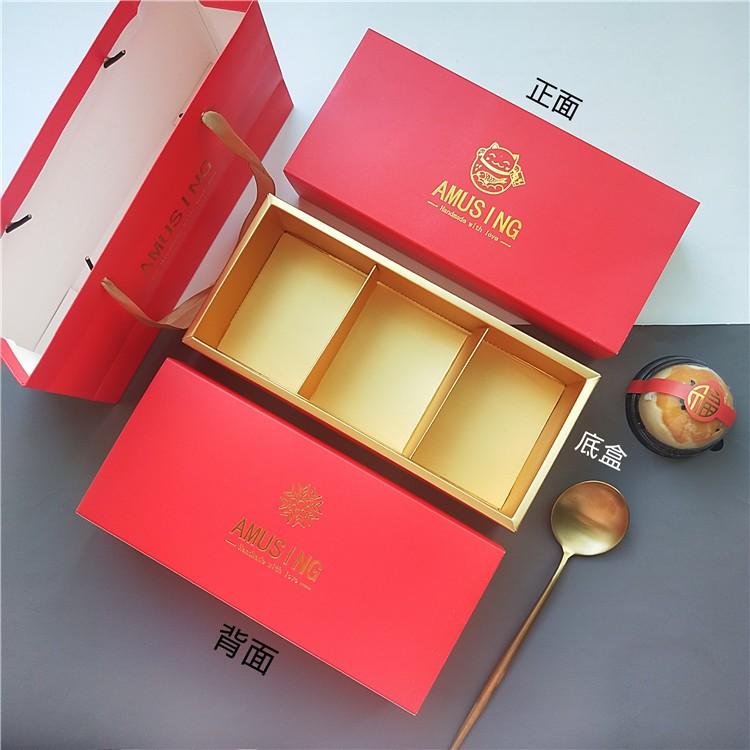 Amy烘焙網:5入盒加袋/奢華高檔日式招財貓4面燙金餅乾禮盒/牛扎餅禮盒/鳳梨酥包裝盒/附金格板