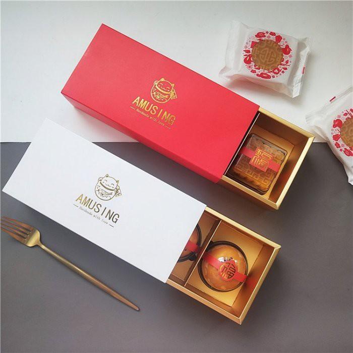 Amy烘焙網:5入盒加袋/奢華高檔日式招財貓4面燙金餅乾禮盒/牛扎餅禮盒/鳳梨酥包裝盒/附金格板