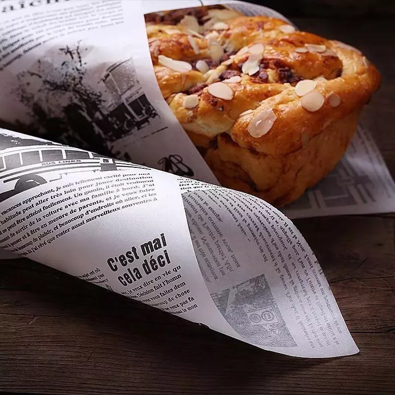 Amy烘焙網:50入/三明治包裝紙/托盤墊紙蛋糕捲包裝纸/麵包吸油紙/烘焙餐盤隔油紙/漢堡紙可微波