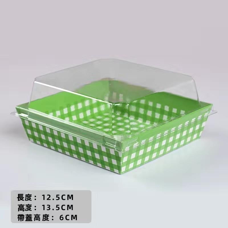 Amy烘焙網:50入商用/天地盒蓋防油餐盒/三明治沙拉餐盒髒髒包/舒芙蕾包裝盒/巴斯克蛋糕盒/大福包裝盒