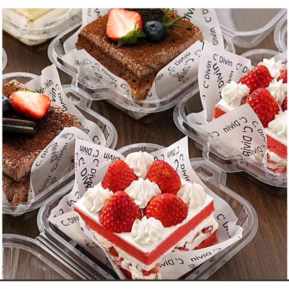 Amy烘焙網:高質感50套入提拉米蘇包裝盒/4吋草莓蛋糕盒/4吋巴斯克蛋糕盒/千層慕斯甜品打包盒/切塊蛋糕包裝盒