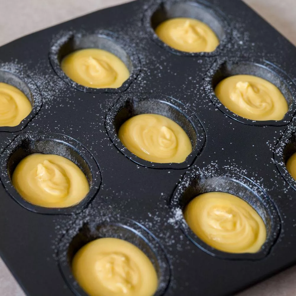 Amy烘焙網:BREADLEAF碳鋼9連不沾檸檬蛋糕模 檸檬果凍模 檸檬馬芬