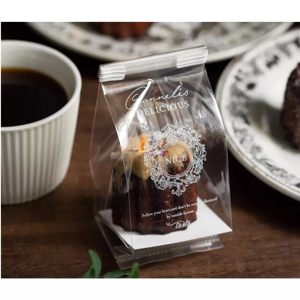 Amy烘焙網:20套入/高檔法式甜點包裝袋/可露麗包裝袋/杯子蛋糕包裝袋/瑪德琳餅乾糖果包裝袋