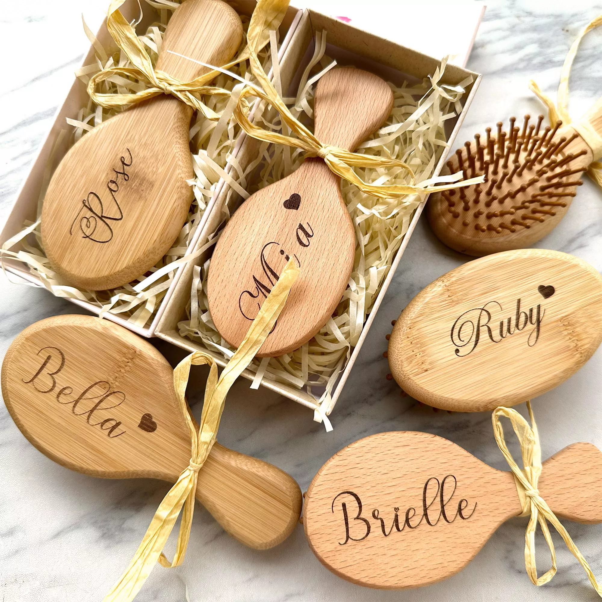 客製櫸木氣墊梳 婚禮小物 企業禮贈品 美容伴手禮商業LOGO雕刻