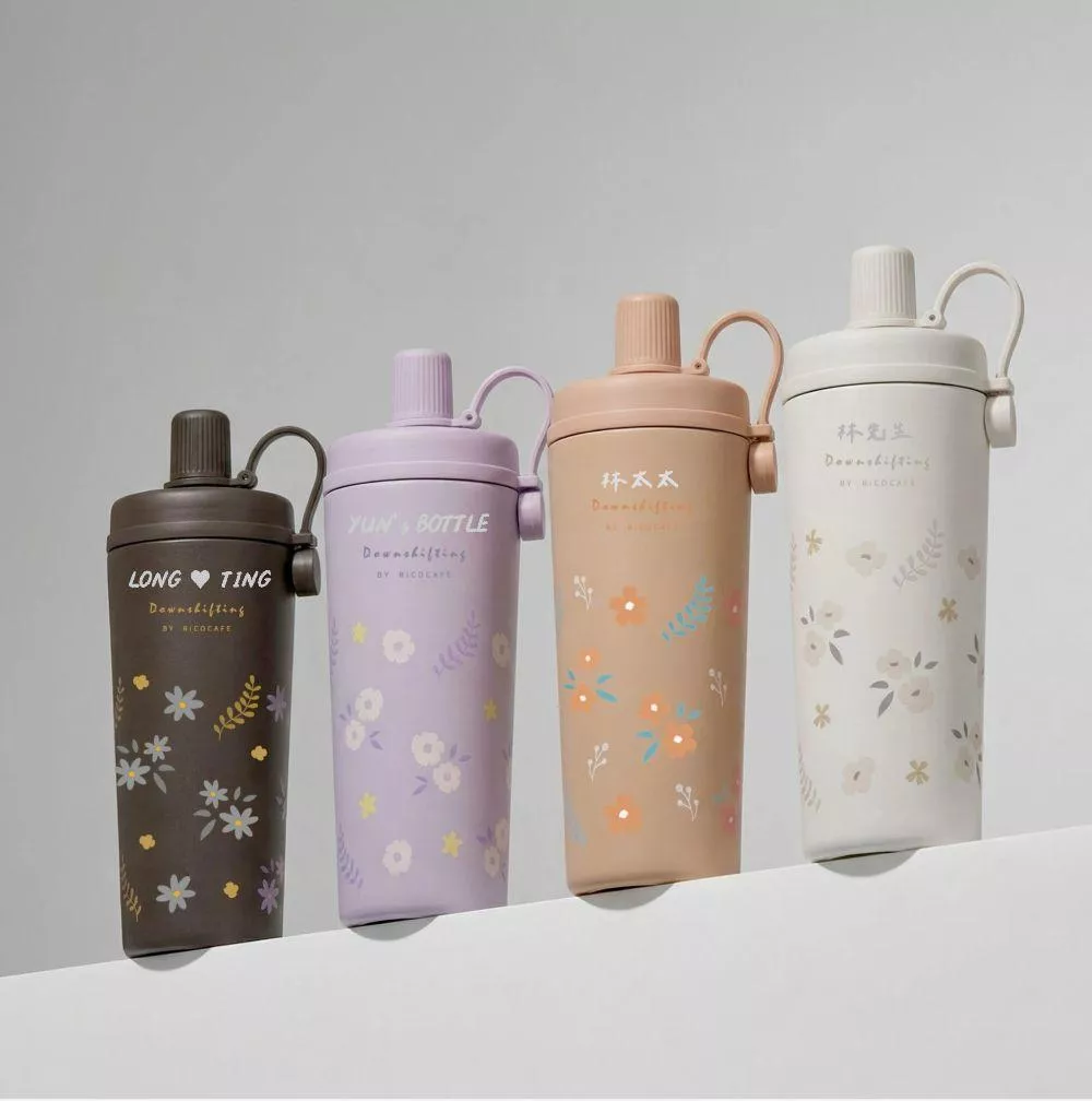 【RICOCAFE X M.Durden】 客製酷力杯 四季花語系列 800ml