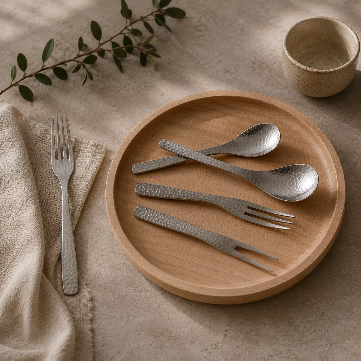ONE TABLE | 日式錘紋不鏽鋼餐具
